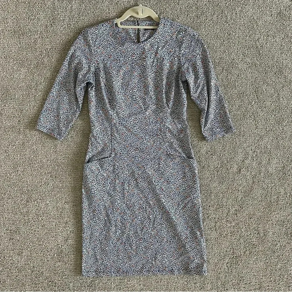 J.Mclaughlin Catalyst Catalina Cloth Sheath Dress Pockets XS - Picture 4 of 9